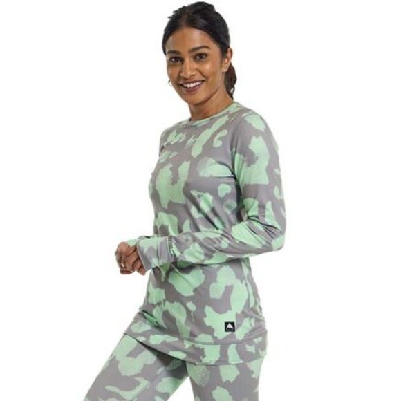 Burton Tops - Burton Midweight Base Layer Crewneck Top Women's Large Digital Camo Dryride